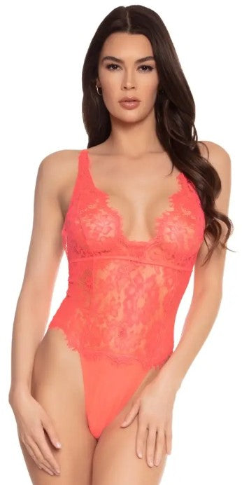 Eyelash Lace & Mesh Teddy