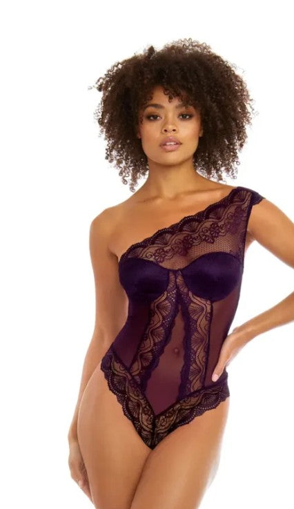One Shoulder Lace Bodysuit