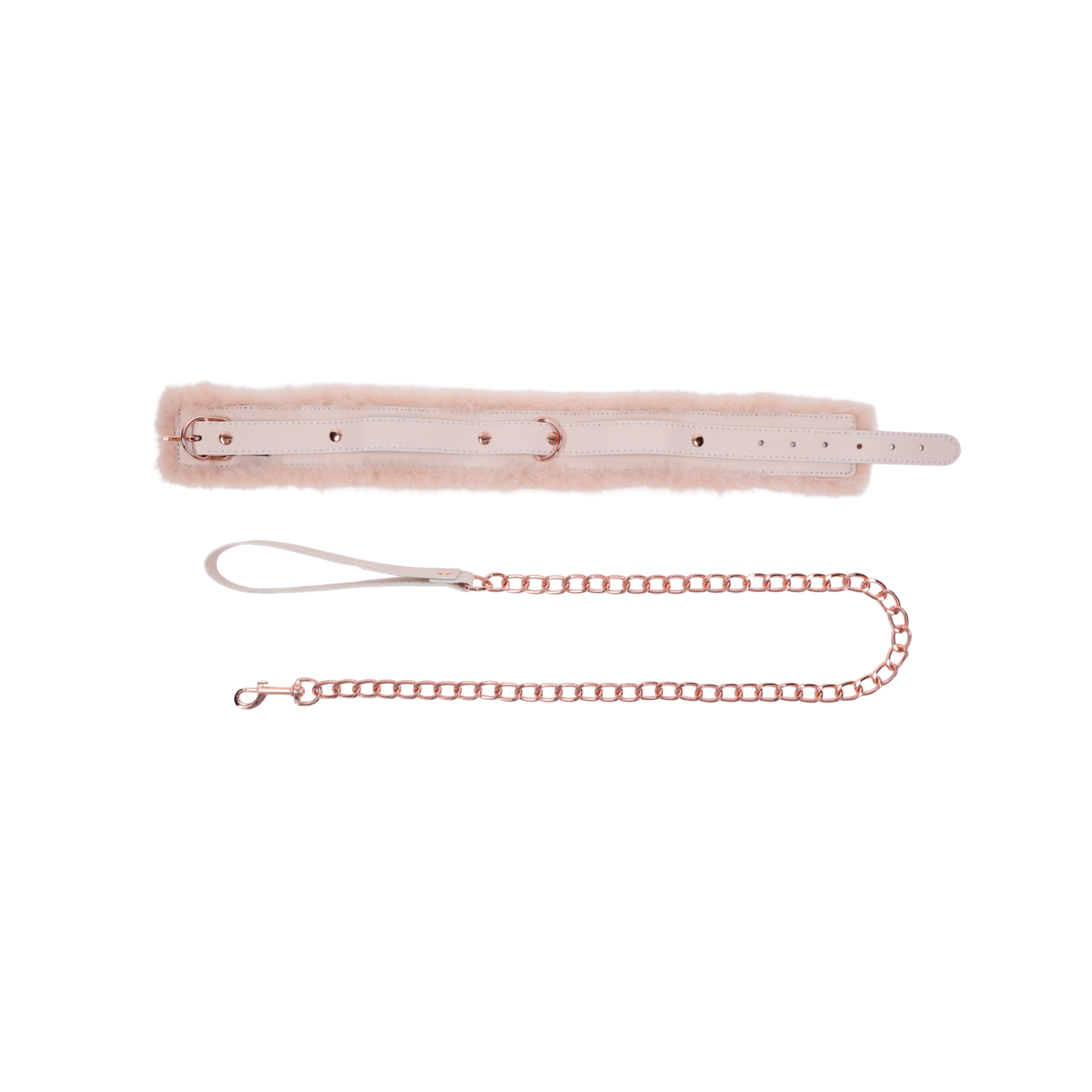 Peaches 'n CreaMe Fur Collar & Leash